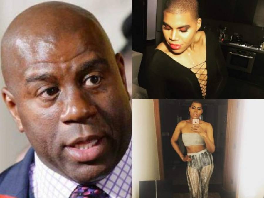 ¡Salió del clóset! Así se ve vestido de mujer Earvin III, el hijo de la leyenda de los Lakers, Magic Johnson