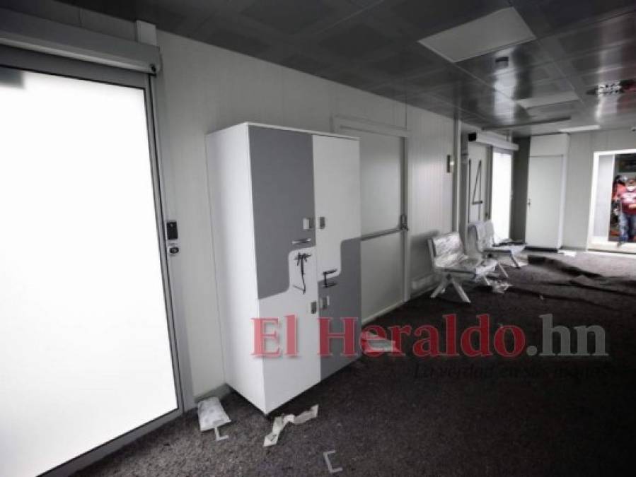 Hospital móvil de Tegucigalpa por dentro: así avanza ubicación de accesorios (FOTOS)