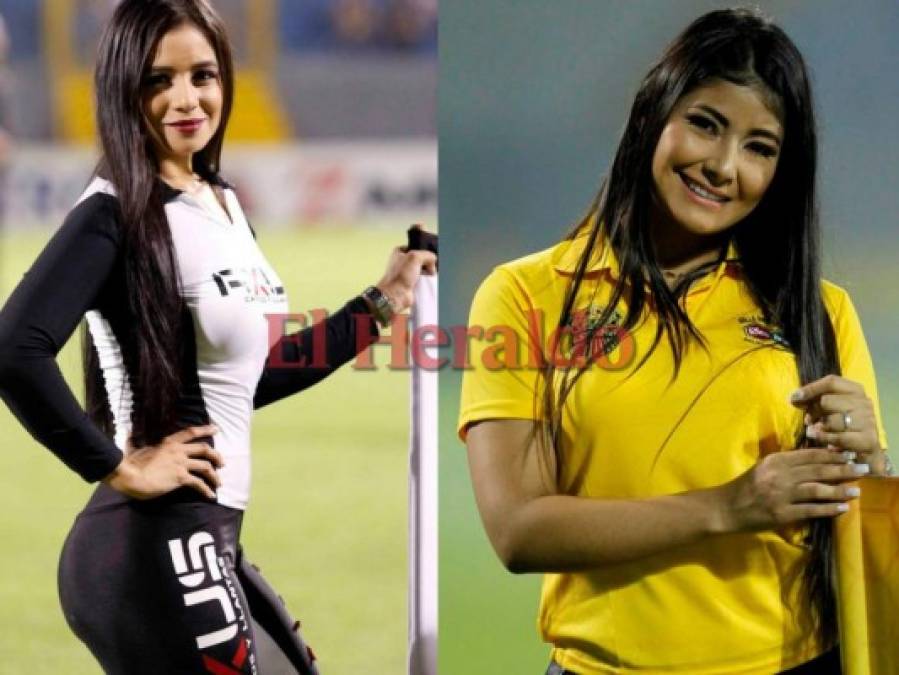 Preciosas hondureñas adornaron el duelo Real España vs UPNFM en el Morazán de San Pedro Sula