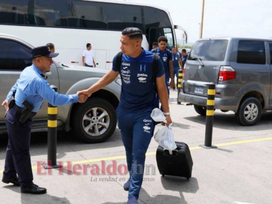 Selección de Honduras partió a Miami para jugar la Copa Oro