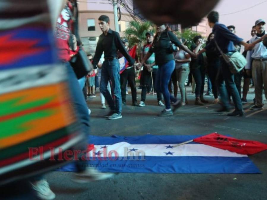 Las imágenes que dejaron las protestas del viernes en Honduras