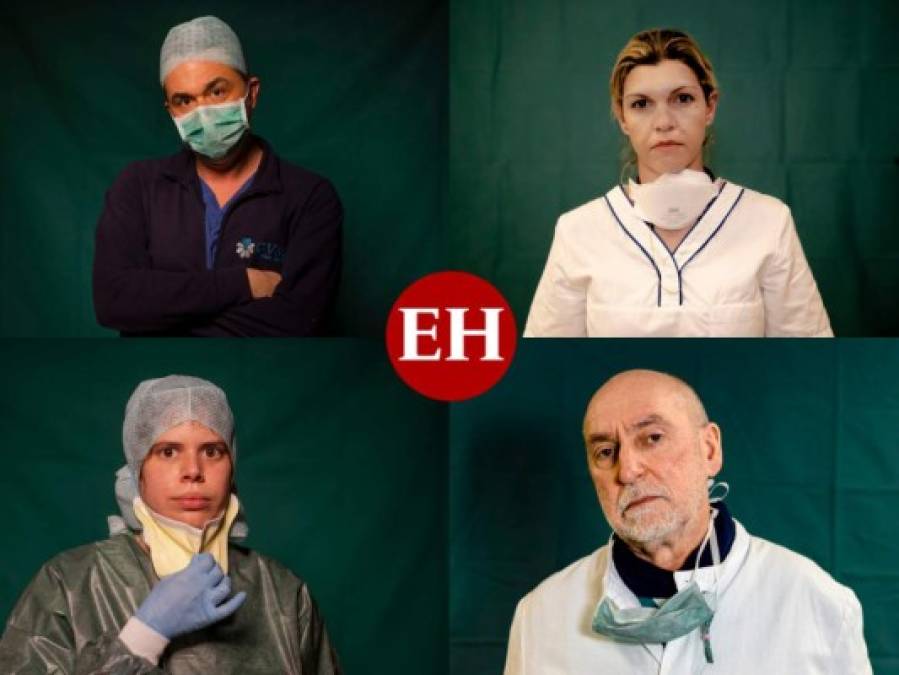 Héroes de la pandemia: Los rostros del personal médico italiano  