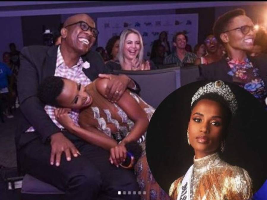 Las tiernas imágenes de Zozibini Tunzi junto a sus padres tras ganar Miss Universo 2019