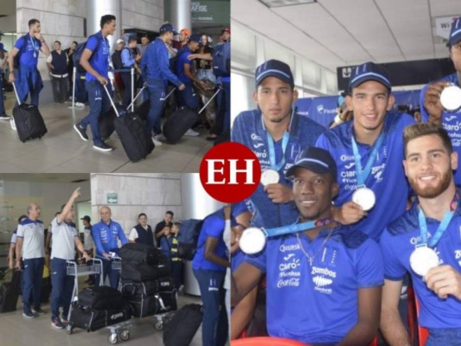 FOTOS: Selección de Honduras regresó bañada de plata a Tegucigalpa