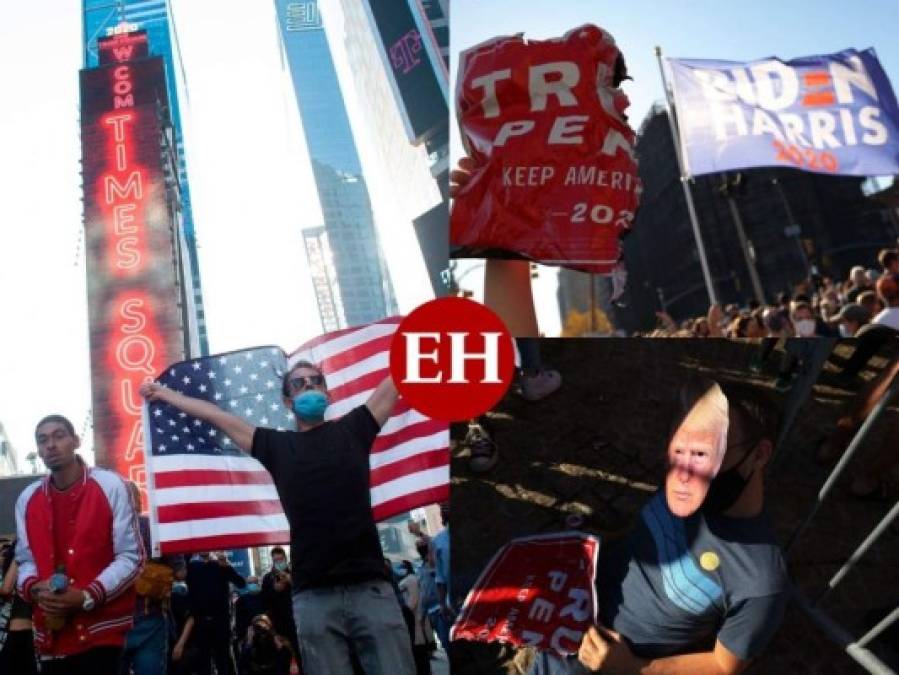 Nueva York salió a las calles a despedir a Donald Trump (FOTOS)