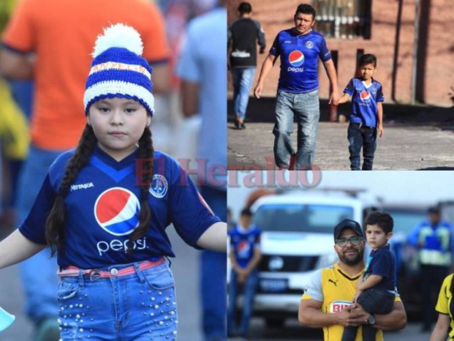 FOTOS: La hinchada infantil puso el ambientazo en el clásico Motagua vs Real España