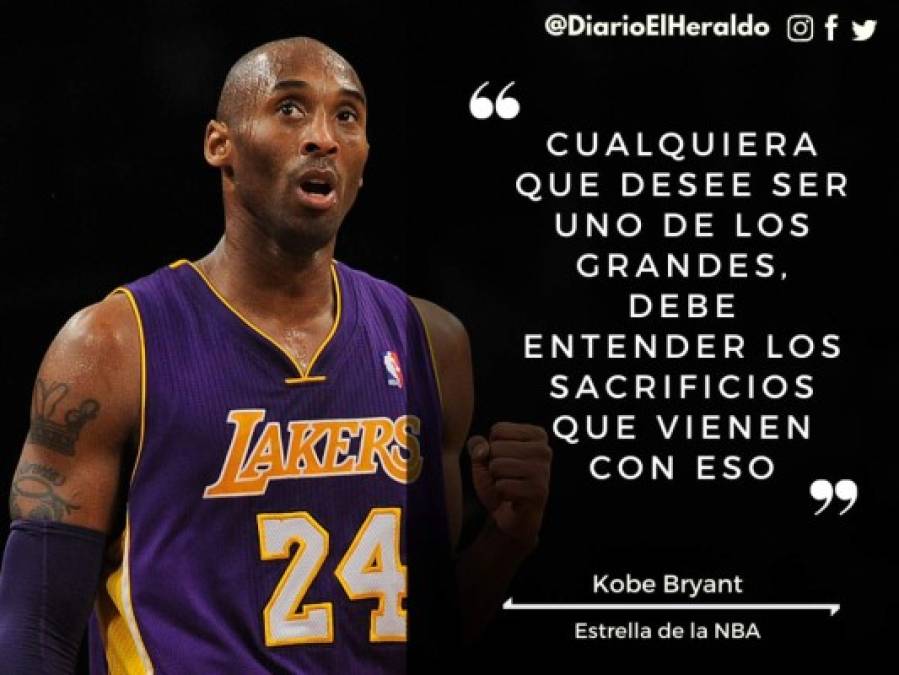 Las frases más célebres de Kobe Bryant, leyenda del baloncesto