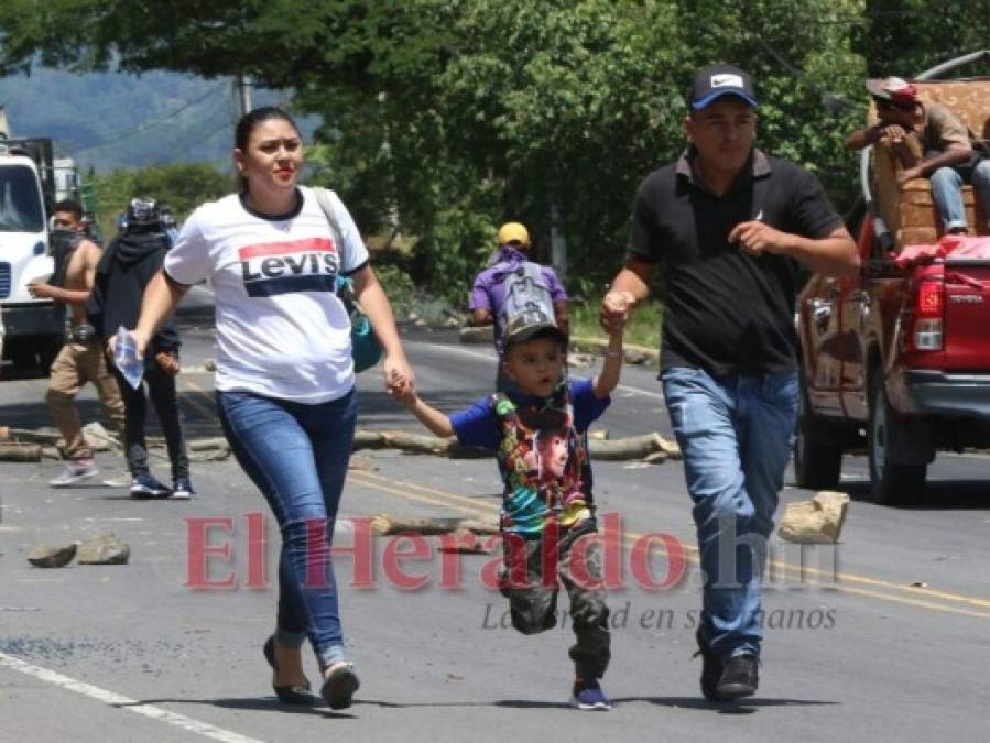 FOTOS: Lo que no se vio de las protestas contra proyecto en La Tigra