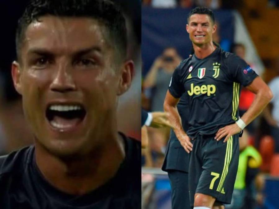 Champions League: El llanto de Cristiano Ronaldo tras ser expulsado ante el Valencia