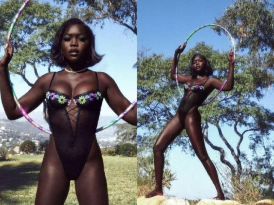 Nyakim Gatwech, la guapa modelo con la piel más oscura del mundo