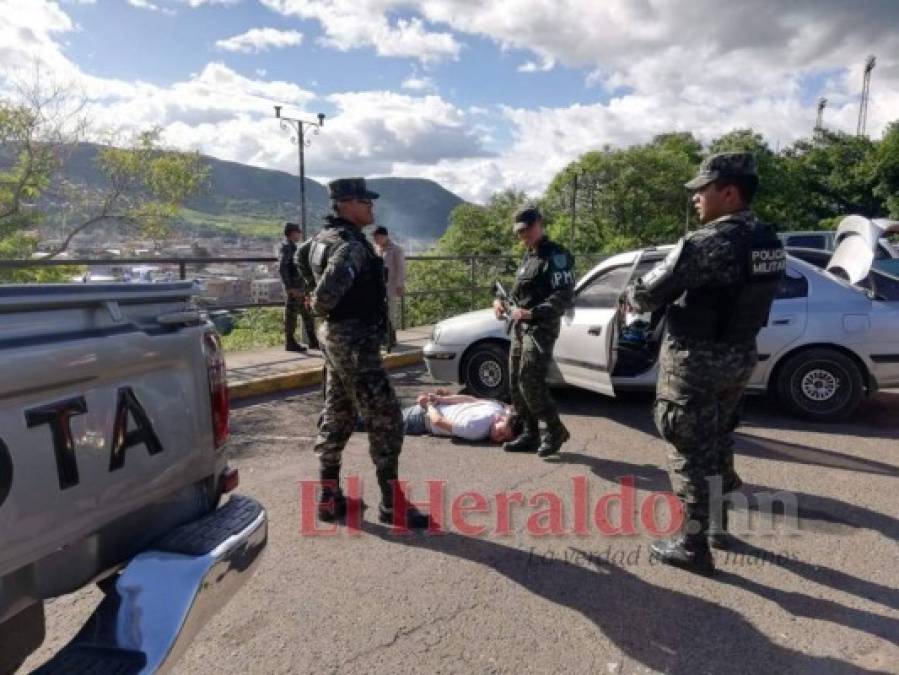 FOTOS: Así fue la captura de tres presuntos secuestradores que mataron a quien llevaban raptado en la capital de Honduras