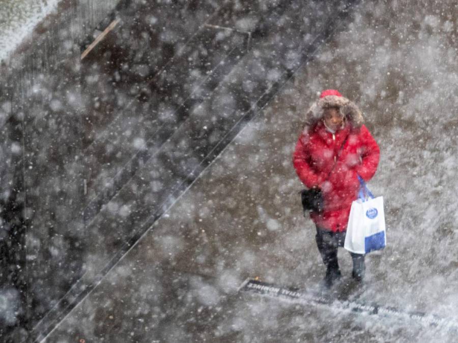 Tormenta de nieve sorprende a Nueva York tras dos años sin nevadas