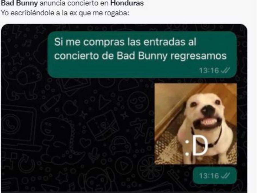 Los memes más divertidos que dejó el anuncio del concierto de Bad Bunny en Honduras