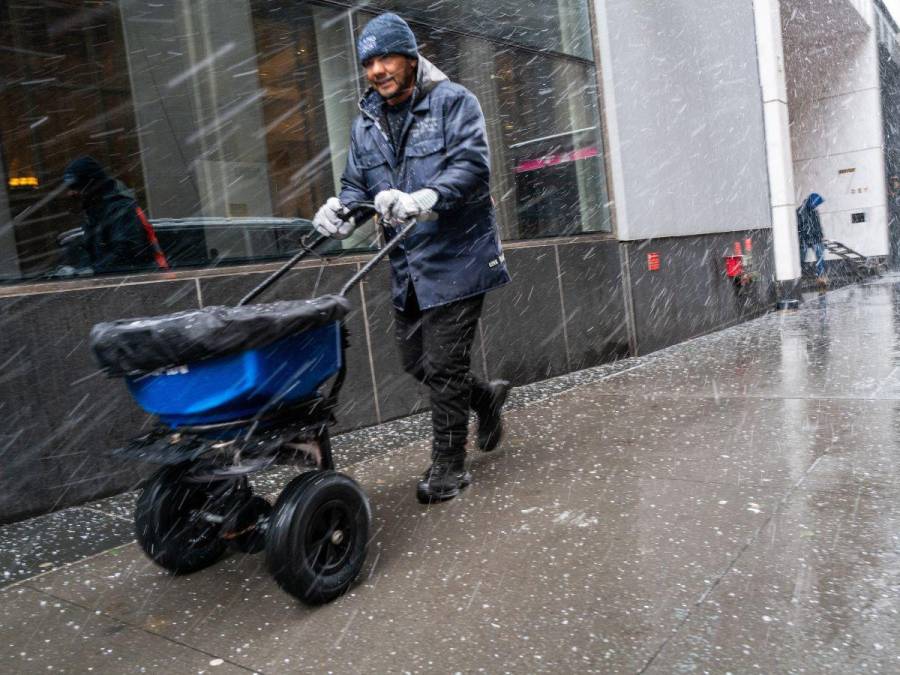 Tormenta de nieve sorprende a Nueva York tras dos años sin nevadas