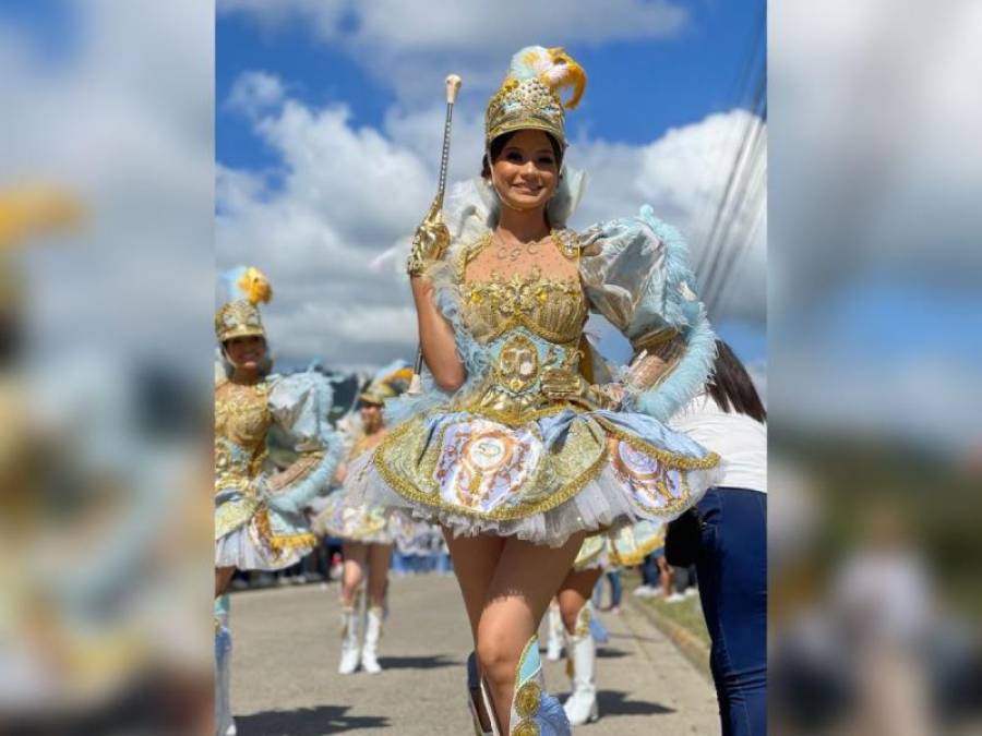 Palillonas de Honduras y cachiporristas de El Salvador, las que más destacan en los desfiles en Centroamérica