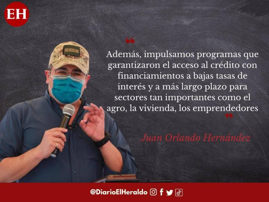 Frases de la despedida del presidente Hernández: “Nuestro gobierno ha sido exitoso en poner en orden y volver la calma al país”