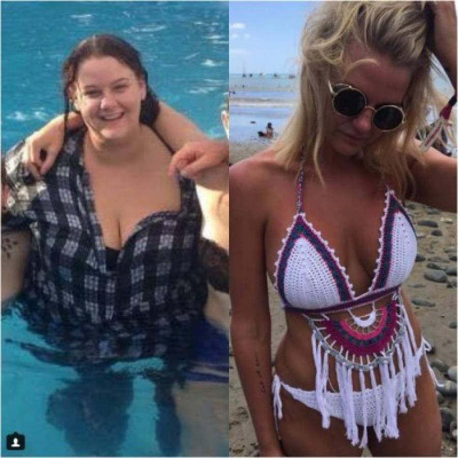 Mujer con sobrepeso asombra en Instagram con su nueva figura