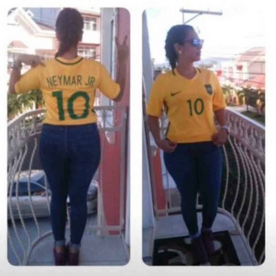 Esposa de Johnny Palacios publica foto con camiseta de Neymar Jr con un polémico mensaje