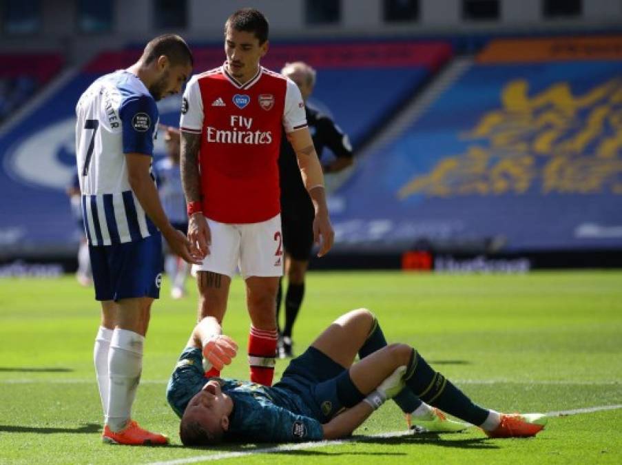 Las impactantes imágenes de la lesión de Bernd Leno, portero del Arsenal