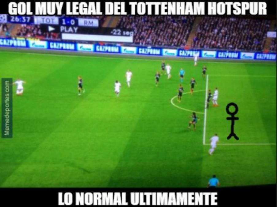 Los más crueles memes contra el Real Madrid tras derrota ante el Tottenham