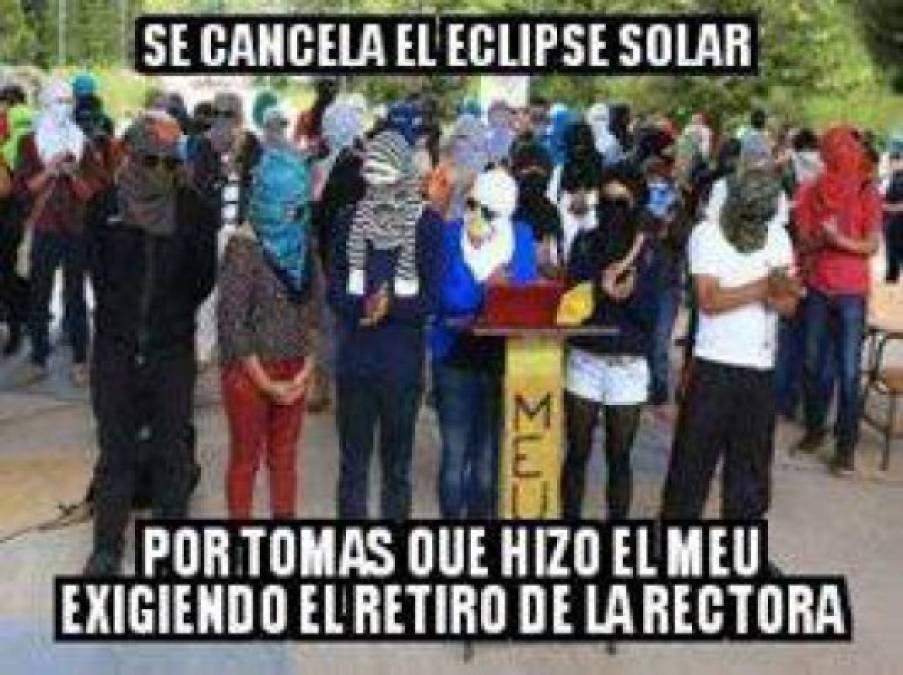 Honduras no pudo ver bien el eclipse solar, pero los memes inundaron las redes