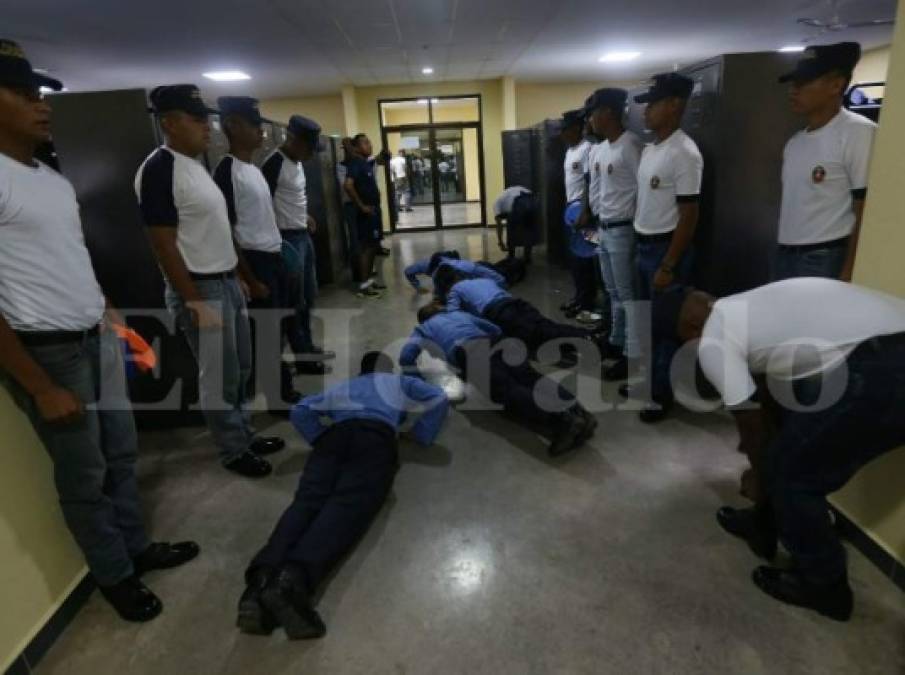 Así es el día a día de los futuros policías de Honduras  