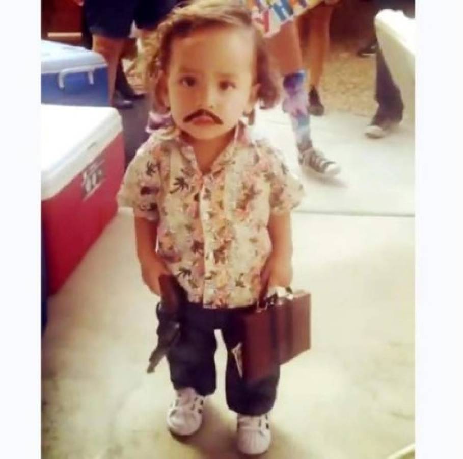 Niño disfrazado de Pablo Escobar desata la polémica en las redes sociales