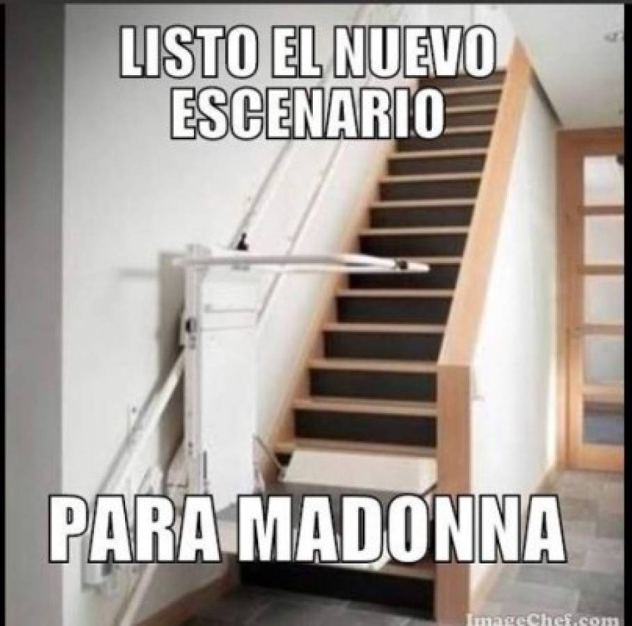 Los memes tras la aparatosa caída de Madonna
