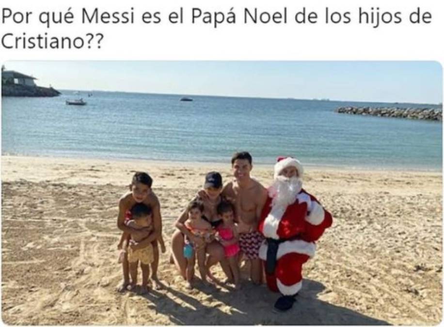 ¿Messi se vistió de Santa? La foto navideña de Cristiano desata una ola de memes