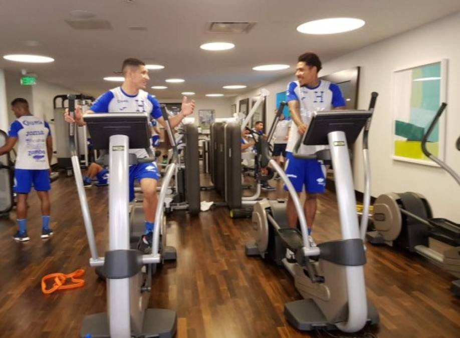 Selección de Honduras realizó trabajos de gimnasio previo al duelo ante Curazao