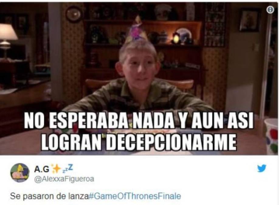 Game of Thrones: Fans lamentan con memes el final de la serie