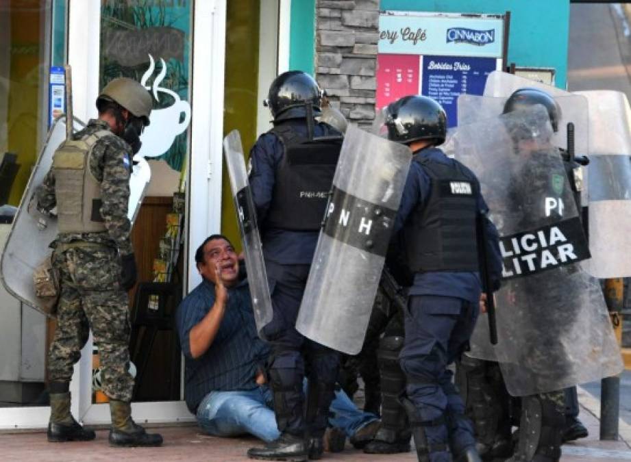 Las imágenes que no vio de los actos violentos de miembros de la Alianza en la capital de Honduras