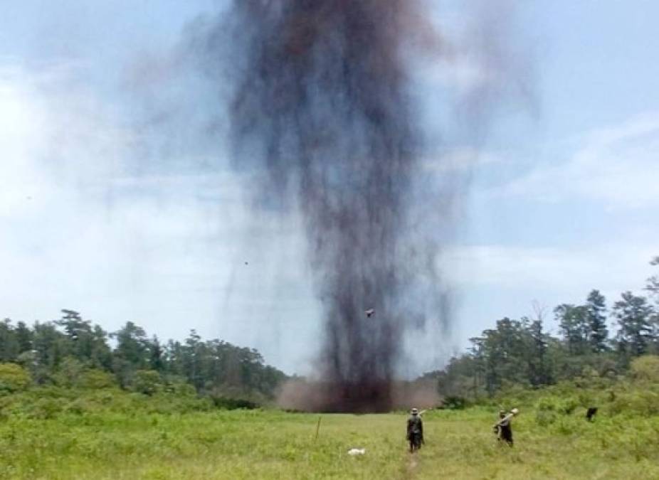 Destruyen narcopista en el este de Honduras