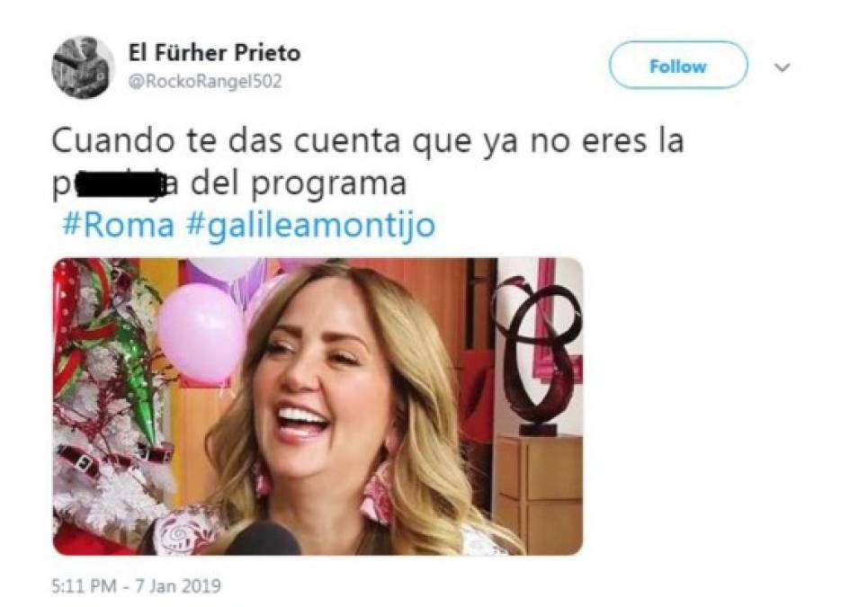 Los memes y burlas por error de Galilea Montijo con Roma