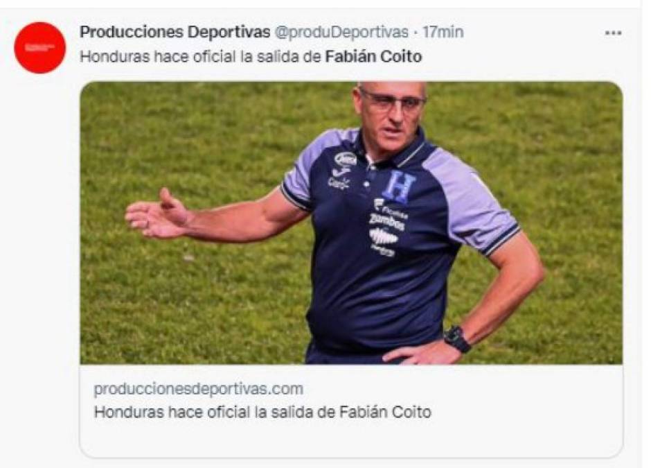 Así reaccionó la prensa internacional tras la separación de Coito de la Selección de Honduras