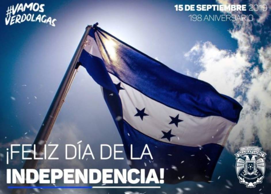 FOTOS: Legionarios, clubes europeos y de Liga Nacional felicitan a Honduras este 15 de septiembre