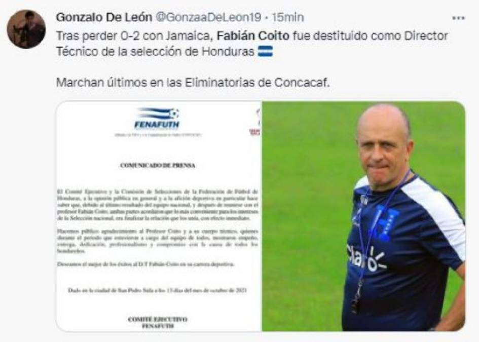 Así reaccionó la prensa internacional tras la separación de Coito de la Selección de Honduras