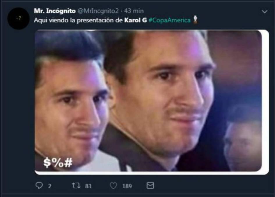 Destrozan con memes a Karol G por su presentación en la inauguración de la Copa América 2019