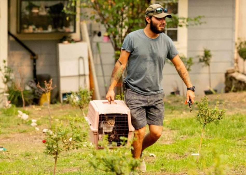 Personas atrapadas, evacuaciones y destrozos por incendios en California (FOTOS)  