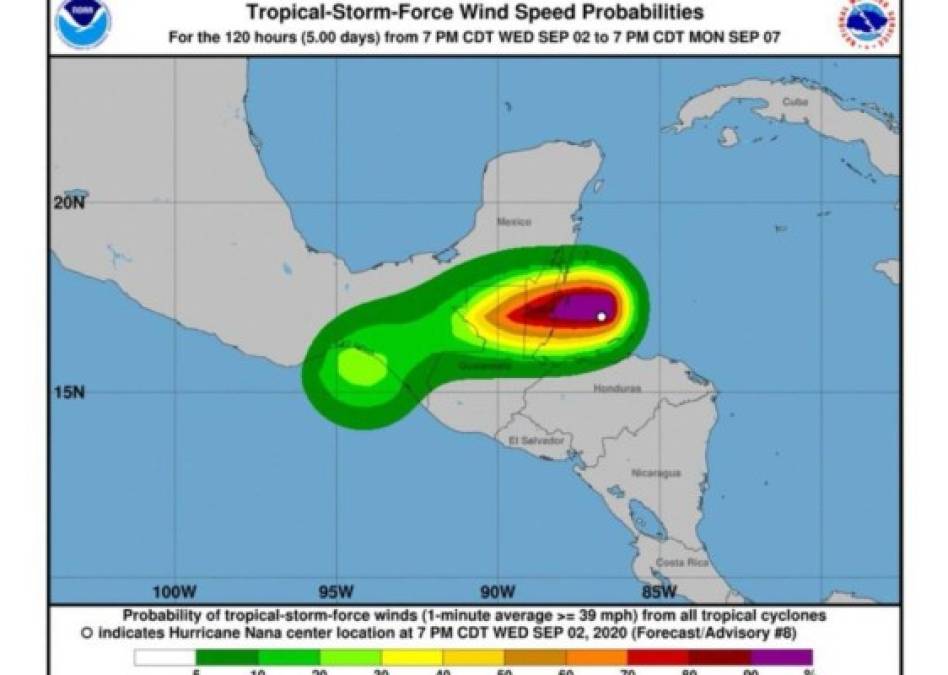 Las imágenes que dejó el paso de Nana por el territorio hondureño  