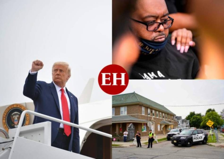 FOTOS: El viaje de Trump a Kenosha, foco de tensiones raciales en EEUU  