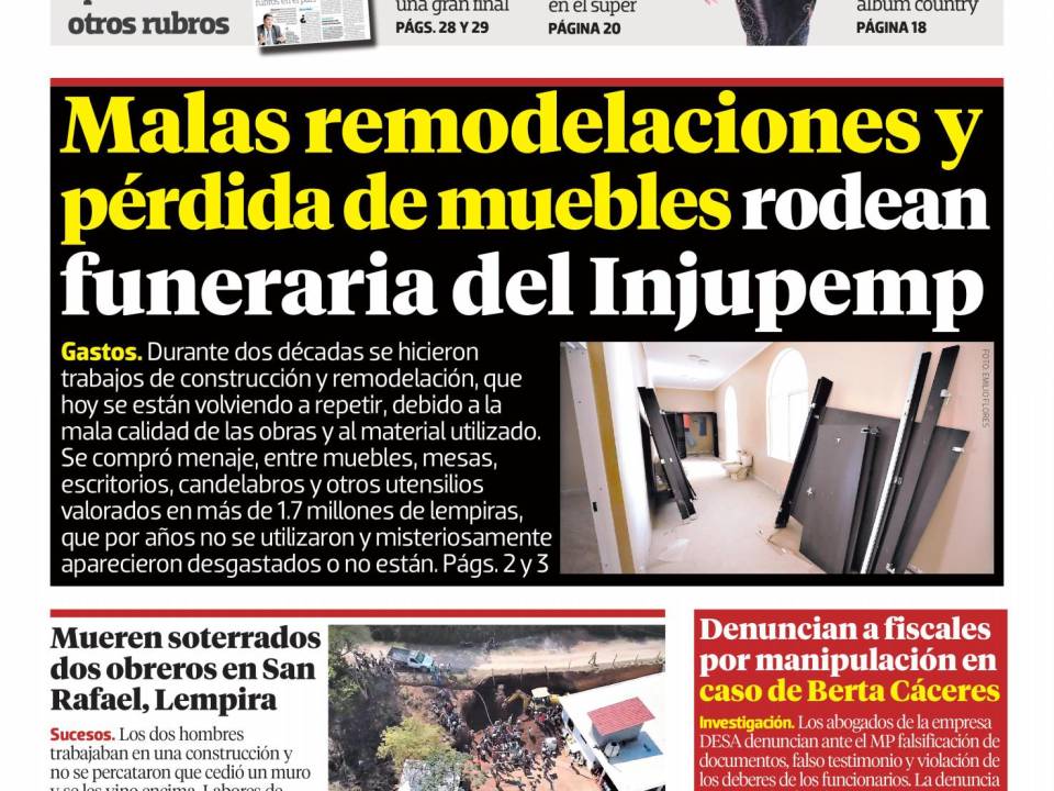 Malas remodelaciones y pérdida de muebles rodean funeraria del Injupemp