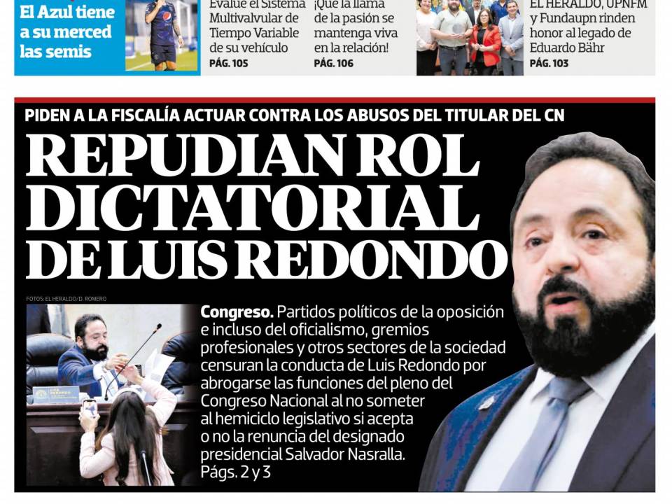 Repudian rol dictatorial de Luis Redondo