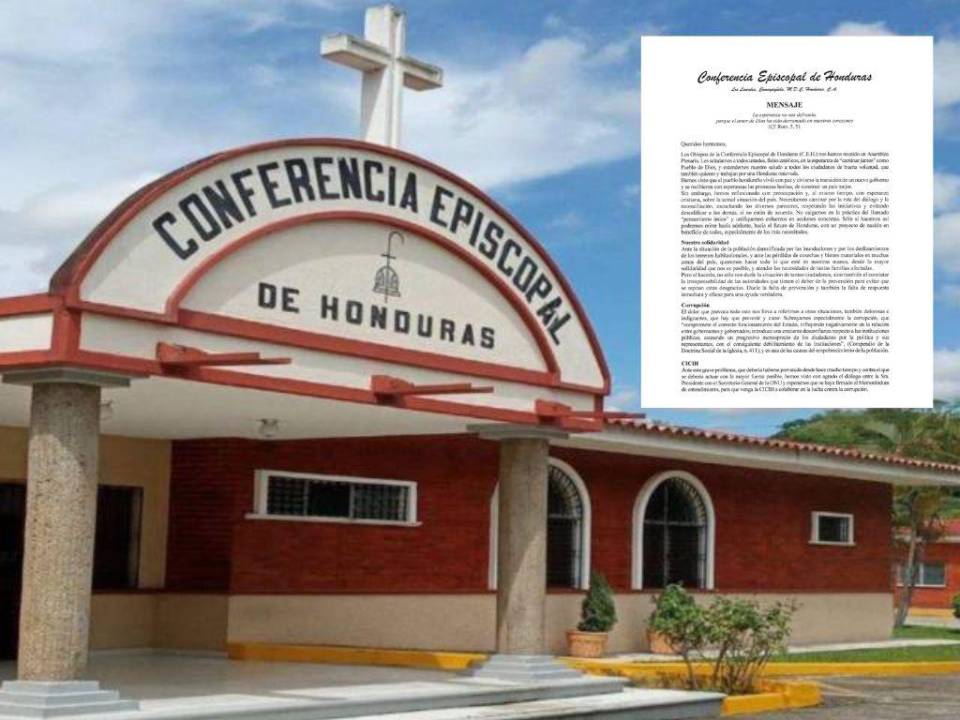 La CICIH, corrupción y la depresión tropical Julia fueron abordados en el comunicado de la Conferencia Episcopal de Honduras.