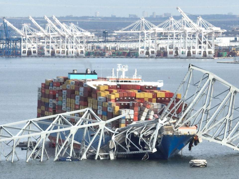 El buque llamado Dali chocó contra el puente Francis Scott Key de Baltimore la madrugada del 26 de marzo de 2024.