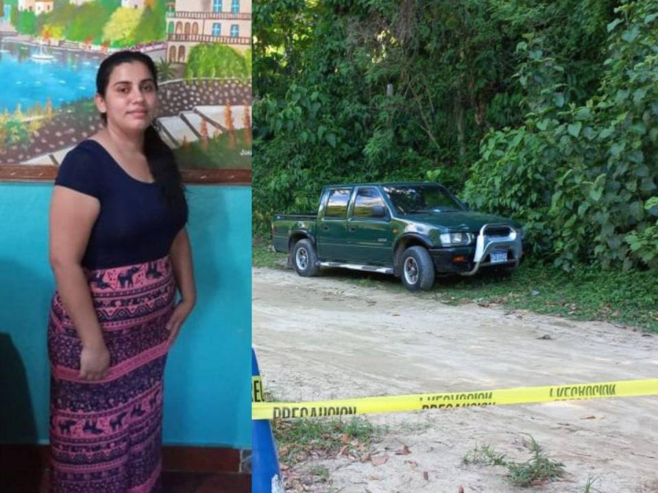 El vehículo en que se transportaba Waldina Isamar Vallecillo fue encontrado en la comunidad de Tulián Río.