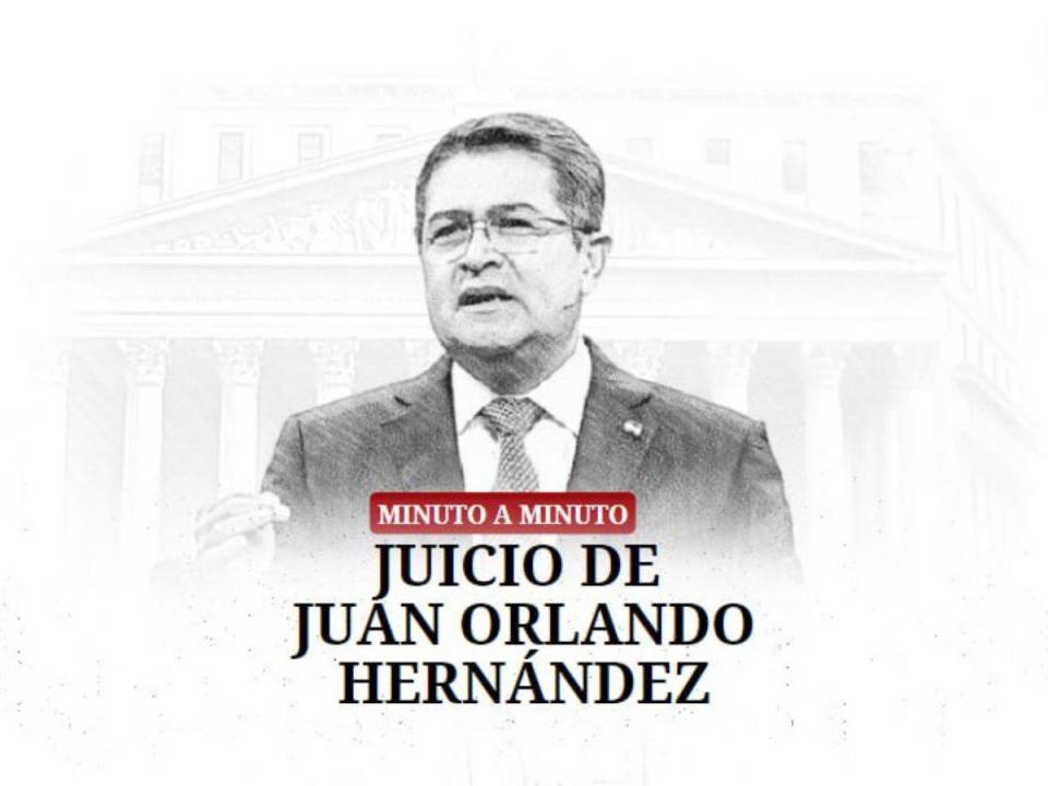 Siga en vivo las últimas noticias del juicio contra Juan Orlando Hernández.