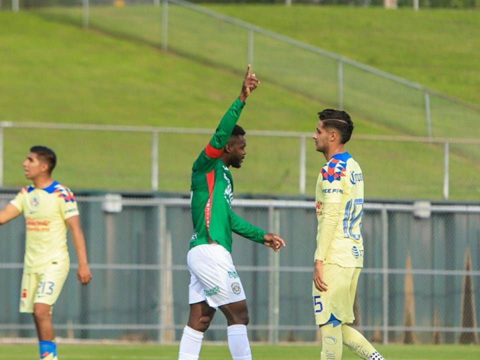 Clayvin Zúniga marcó el gol que le dio la victoria al Marathón ante la Sub-23 del América.