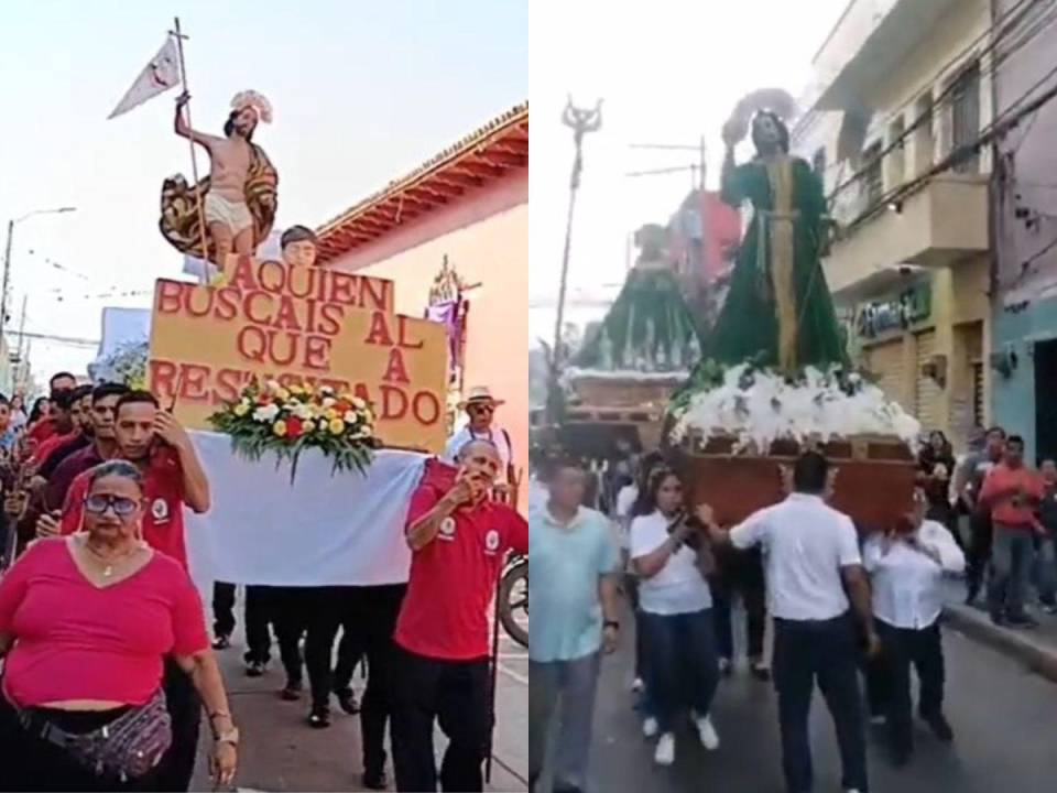 Procesiones, oraciones, las tradicionales “Carreritas de San Juan” y homilías en distintos horarios forman parte de la celebración del Domingo de Resurrección, donde los feligreses conmemoran que Cristo venció la muerte. Dichas actividades se replican en todas las zonas del país. A continuación las imágenes que demuestran la fe y devoción de los hondureños.