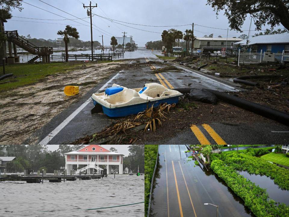 Idalia tocó tierra este miércoles en las costas del noroeste de Florida como un poderoso huracán de categoría 3, anunció el Centro Nacional de Huracanes (HNC) de Estados Unidos. Estas son las imágenes de las inundaciones que ya se reportan por el potente fenómeno.